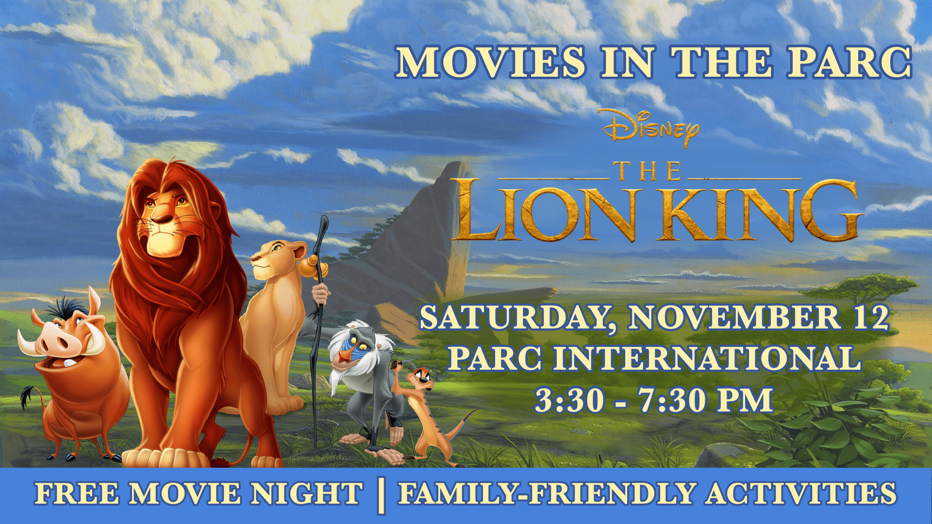 Movies in the Parc ft. Lion King - Downtown Lafayette Unlimited